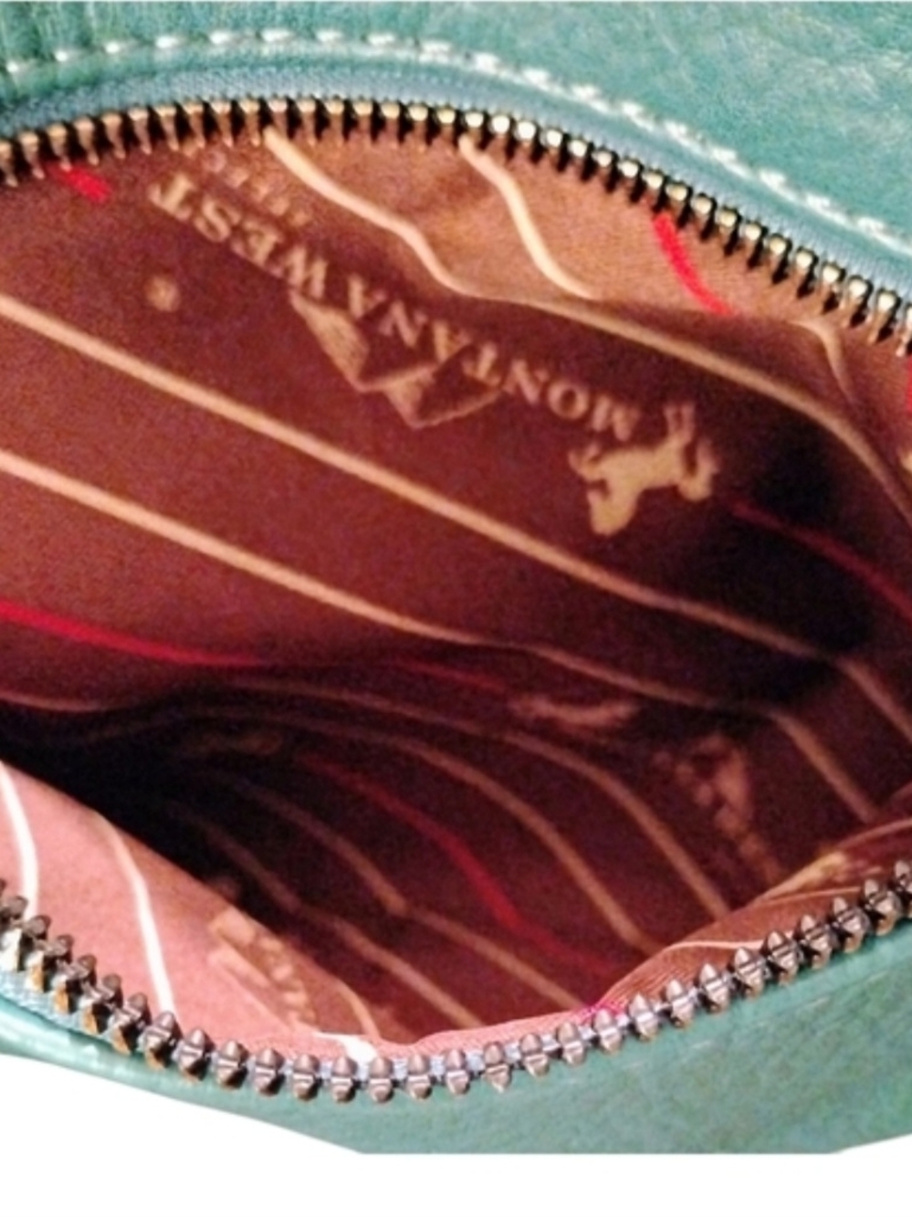 Montana West Teal Studded Shoulder Bag - Picture 15 of 15